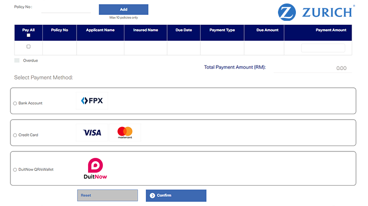 Cara Bayar Insuran Zurich Cara Bayar Insuran Zurich
