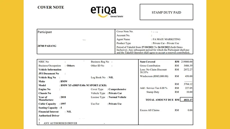 Cara Dapatkan Cover Note Insurance Etiqa Cara Dapatkan Cover Note Insurance Etiqa